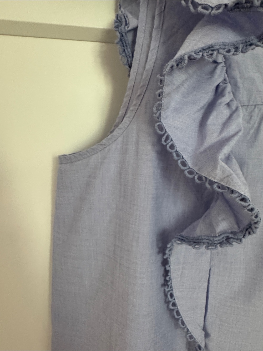 J. Crew Ruffle-Sleeve Button Front Top - Picture 4 of 9